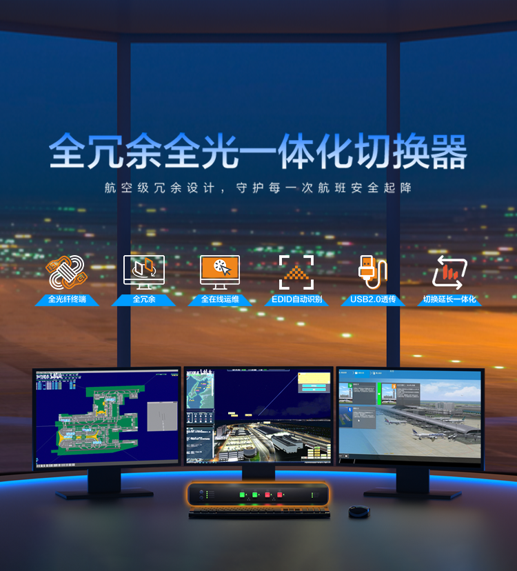 空管KVM四切一切换器