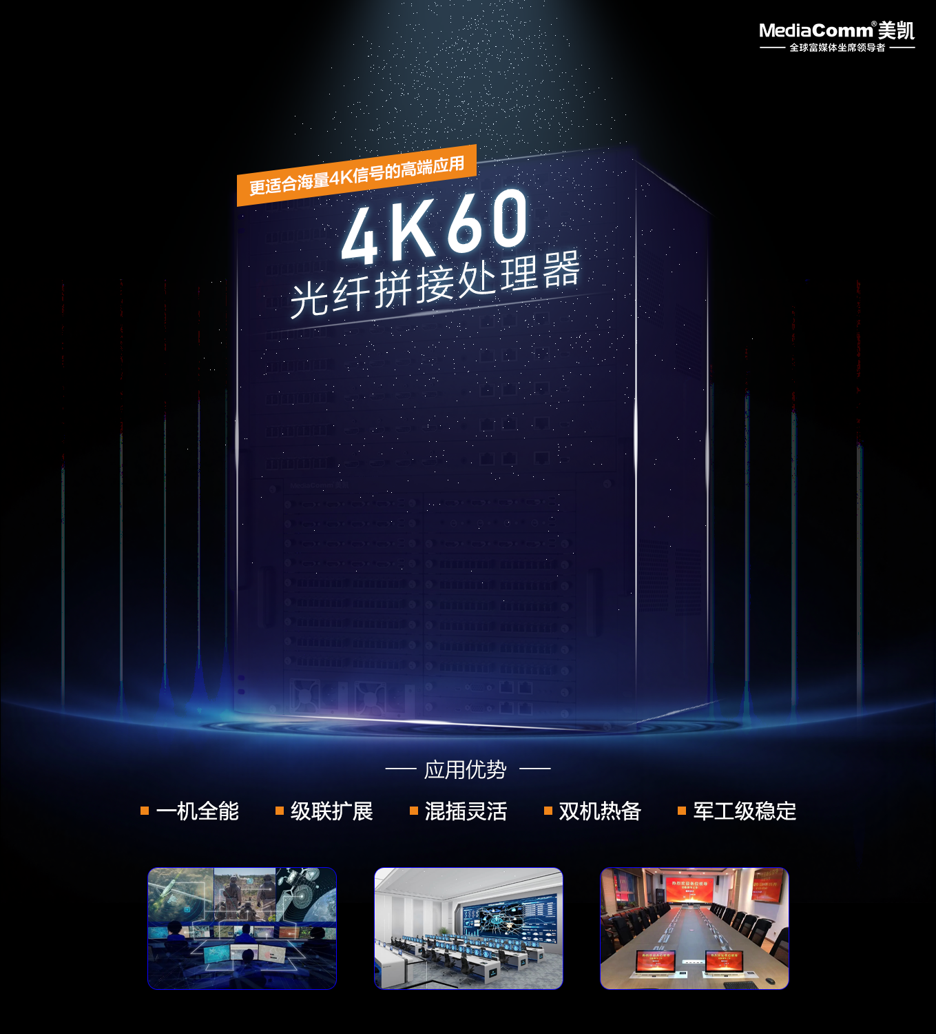 新品预热| 4K60光纤拼接处理器 